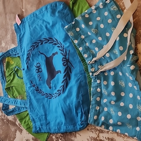 Pink Shorts, Tee, and Hand Bag. Size: S/M/OS - Picture 7 of 9